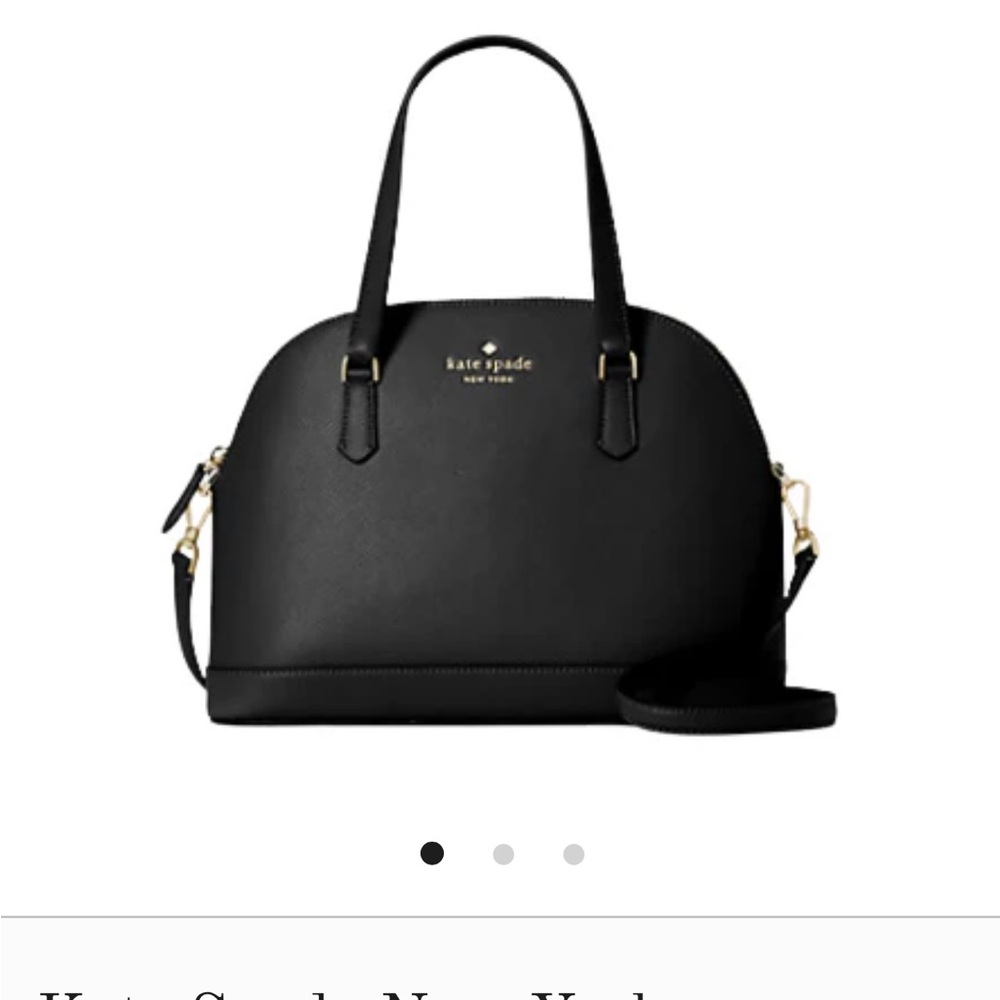 Kate Spade Elegant Black Dome Satchel